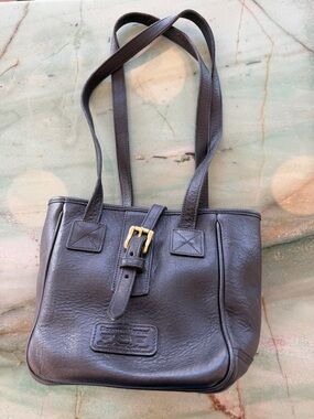9"MINI Dooney & Bourke Black Pebble Leather
Tote.